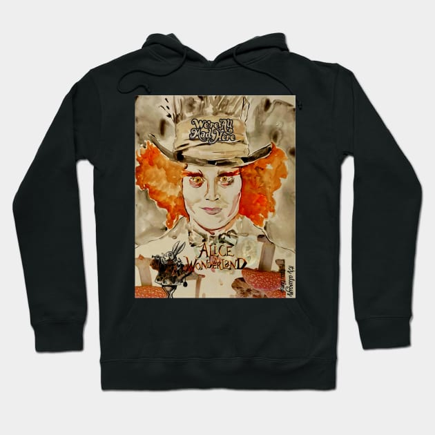 Mad Hatter Hoodie by Jadenkai